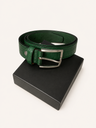 Genuine leather green stylish belt